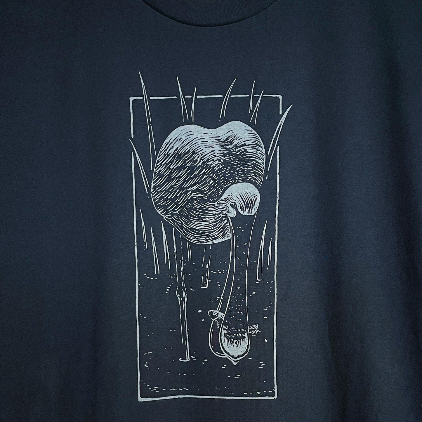 Spoonbill T-Shirt — Hand-Printed Organic Cotton Tee | Women's Fit